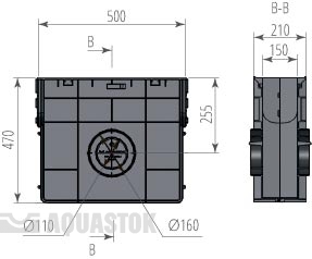 Пескоуловитель пластиковый ПП NORMA DN150