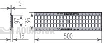 Решетка чугунная ячеистая Norma DN100 С250