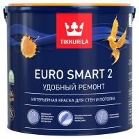 Краска интерьерная для стен и потолков Tikkurila Euro Smart 2