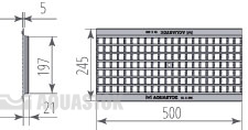 Решетка чугунная ячеистая Norma DN200 С250