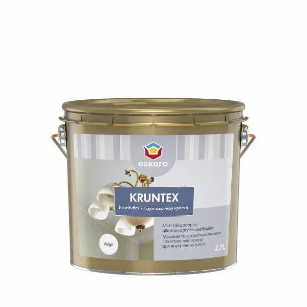Краска грунтовочная для внутренних работ Kruntex матовая