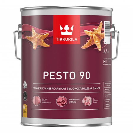 Эмаль универсальная Tikkurila Pesto 90